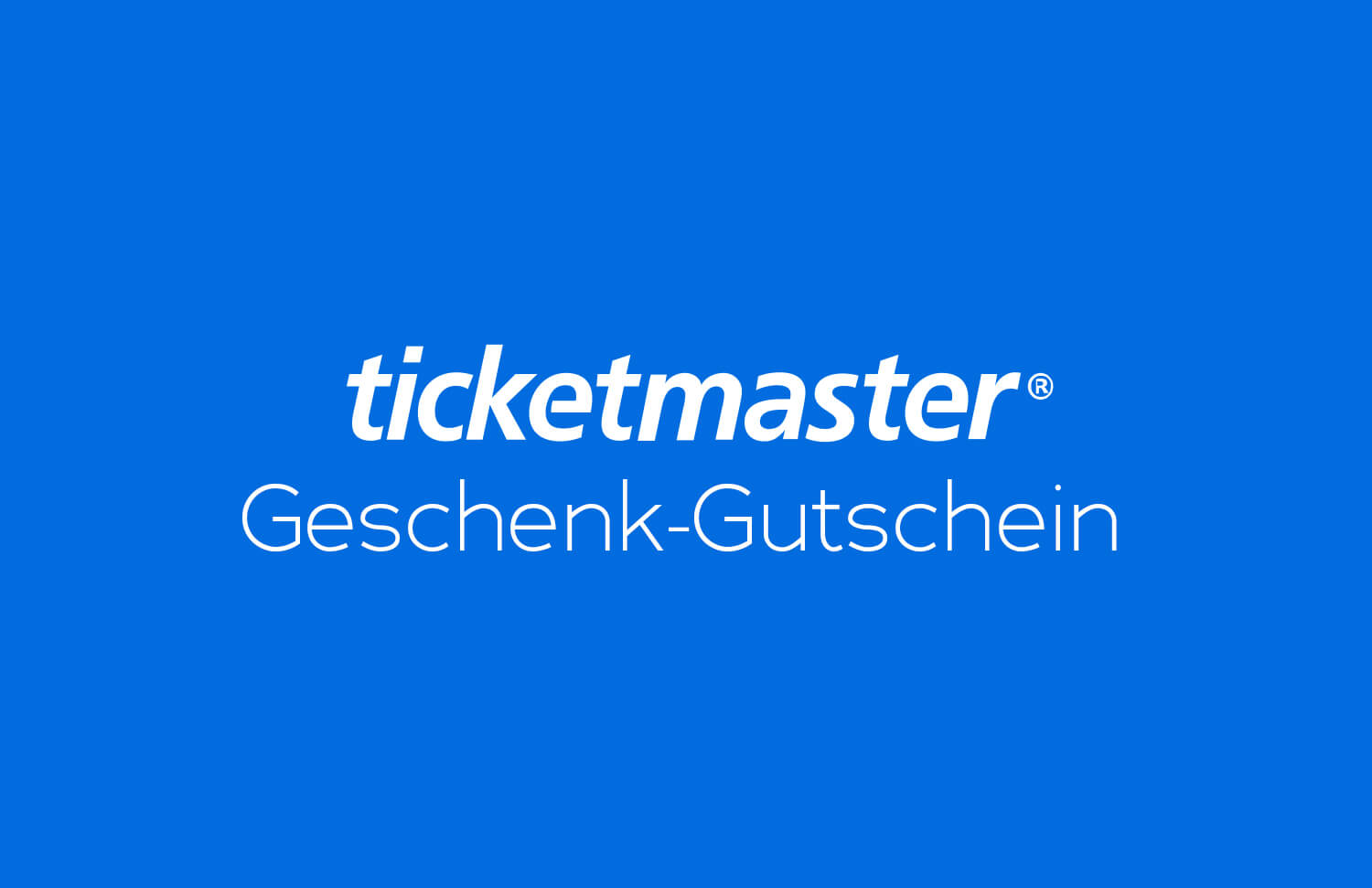 Ticketmaster-Geschenkgutschein