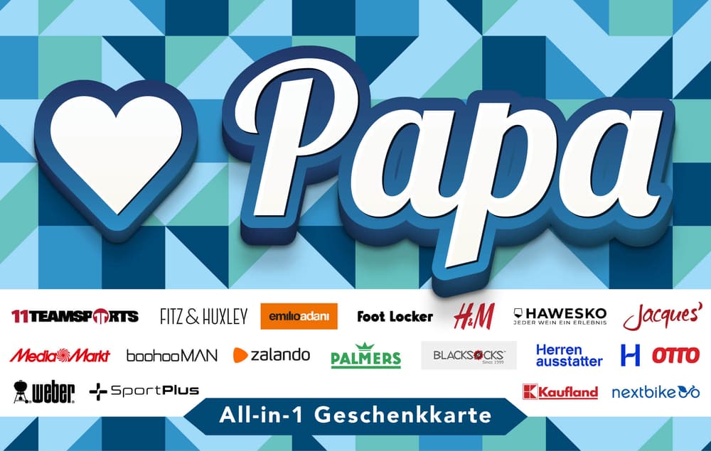 Papa All-in-1 Geschenkkarte