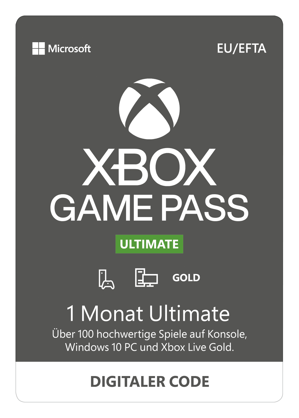 Xbox Live Game Pass Ultimate 1M Geschenkkarte