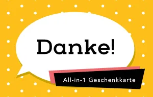 Danke All-in-1 Geschenkkarte