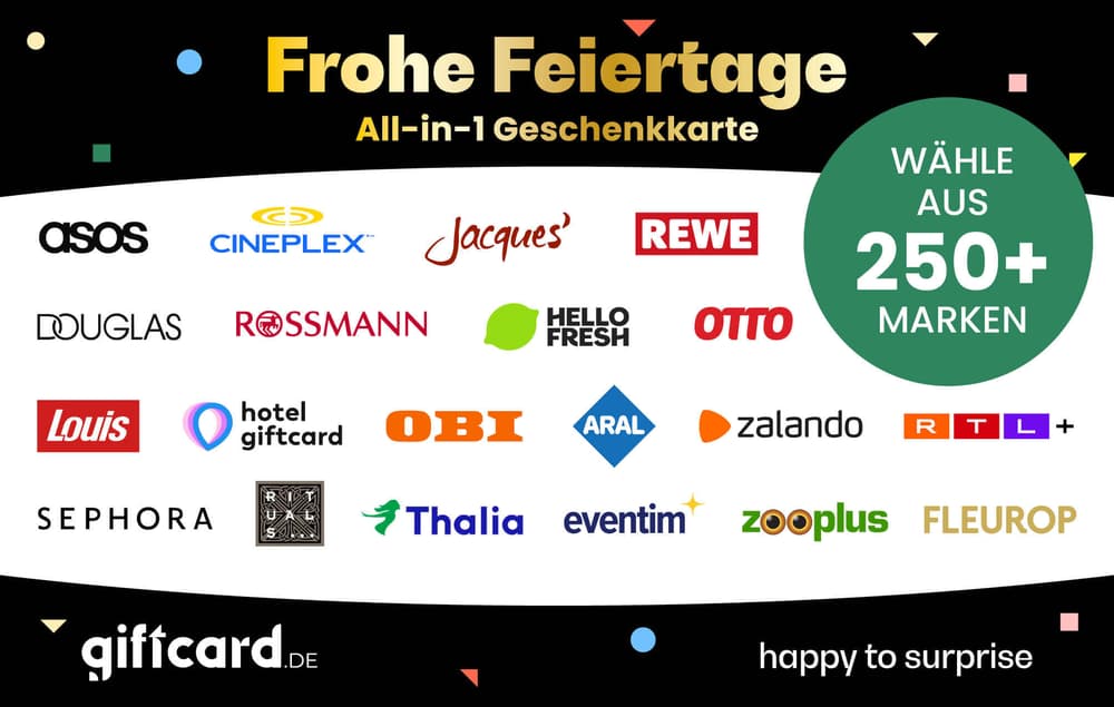 Frohe Feiertage Gutschein