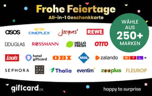 Frohe Feiertage Gutschein