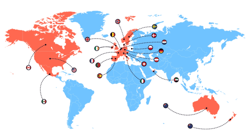 Internationale Geschenkgutscheine für mehr als 20 Länder