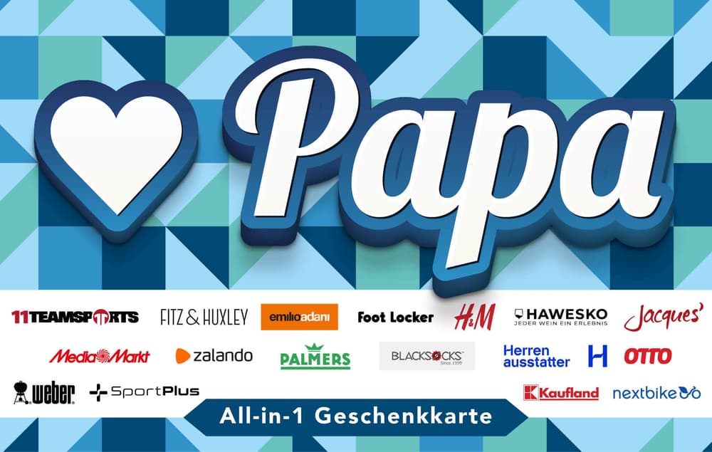 Geschenkkarte Papa All-in-1
